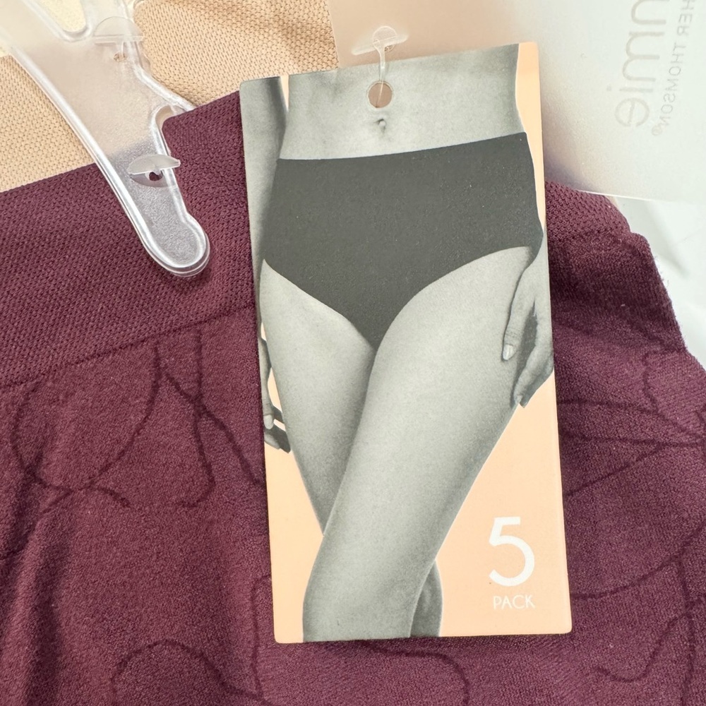 YUMMIE 5 Pack Panties Briefs Seamless Stretchy Comfy Tag Free Floral NWT XL - Picture 4 of 14